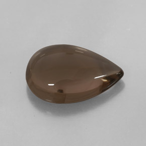 Quartz fumé marron naturelle transparent, 4,53 ct, transparent / translucide