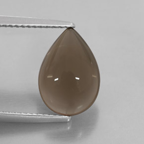Quartz fumé marron naturelle transparent, 4,14 ct, transparent / translucide