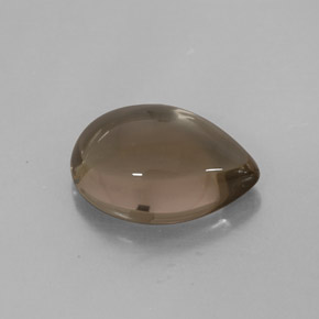 Quartz fumé marron naturelle transparent, 3,89 ct, transparent / translucide