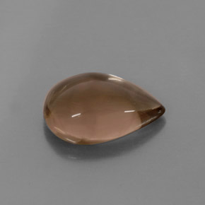 Quartz fumé marron naturelle transparent, 3,55 ct, transparent / translucide