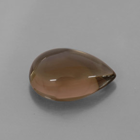 Quartz fumé marron naturelle transparent, 4,06 ct, transparent / translucide