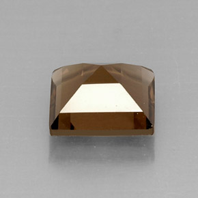 Quartz fumé marron naturelle carré, 4,21 ct, VS