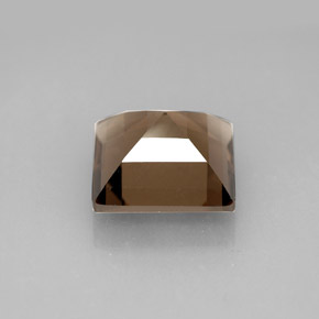 Quartz fumé marron naturelle carré, 4,28 ct, VVS-VS