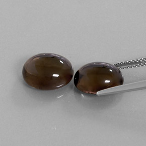 Achetez naturel ct marron quartz fumé gems, coupe ovale, en provenance brésil chez gemselect. en stock, livraison internationale!