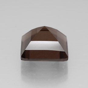 Quartz fumé marron naturelle carré, 4,53 ct, VVS-VS