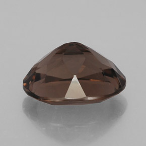 Quartz fumé marron naturelle coupe ovale, 2,41 ct, VVS