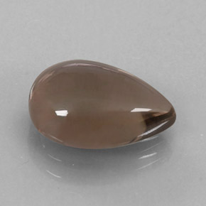 Quartz fumé marron naturelle en forme de poire, 2,99 ct, transparent
