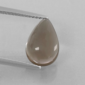 Quartz fumé marron naturelle transparent, 3,26 ct, transparent / translucide