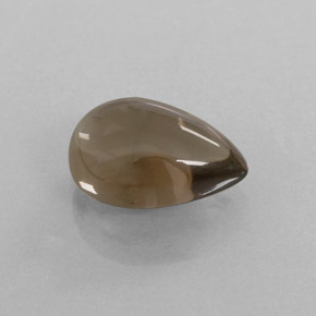 Quartz fumé marron naturelle transparent, 3,26 ct, transparent / translucide