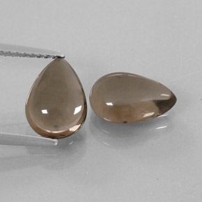 Achetez naturel ct marron quartz fumé gems, en forme de poire, en provenance brésil chez gemselect. en stock, livraison internationale!