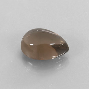 Quartz fumé marron naturelle en forme de poire, 2,51 ct, transparent