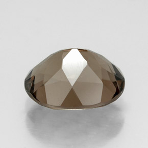 Quartz fumé marron naturelle coupe ovale, 2,57 ct, VVS-VS