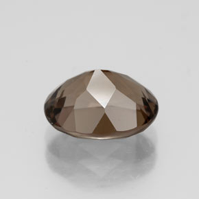 Quartz fumé marron naturelle coupe ovale, 2,54 ct, VVS-VS