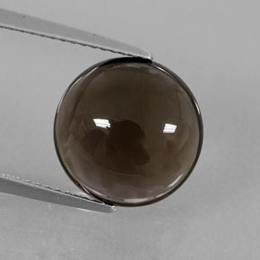 Quartz fumé marron naturelle transparent, 6,24 ct, transparent / translucide