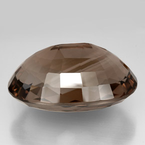 Quartz fumé marron naturelle coupe ovale, 194,90 ct, IF