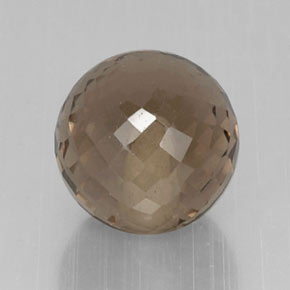 Quartz fumé marron naturelle sphère / boule, 6,68 ct, VVS-VS