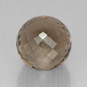 Quartz fumé marron naturelle sphère / boule, 6,91 ct, VVS-VS