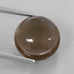 Quartz fumé marron naturelle transparent, 8,18 ct, transparent / translucide