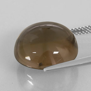 Quartz fumé marron naturelle transparent, 14,58 ct, transparent / translucide