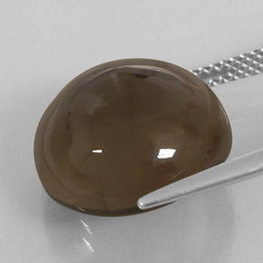 Quartz fumé marron naturelle transparent, 13,93 ct, transparent / translucide