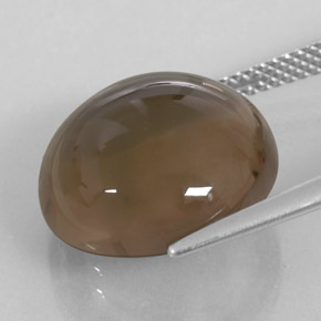 Quartz fumé marron naturelle transparent, 13,12 ct, transparent / translucide
