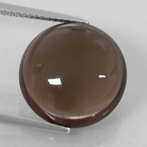 Quartz fumé marron naturelle transparent, 11,38 ct, transparent / translucide