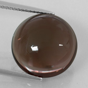 Quartz fumé marron naturelle transparent, 10,96 ct, transparent / translucide