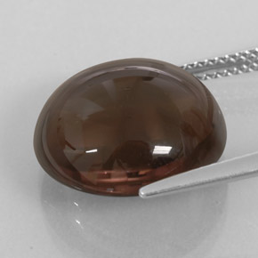 Quartz fumé marron naturelle transparent, 10,96 ct, transparent / translucide