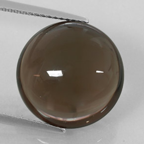 Quartz fumé marron naturelle transparent, 11,68 ct, transparent / translucide