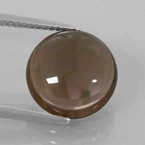 Quartz fumé marron naturelle transparent, 5,65 ct, transparent / translucide