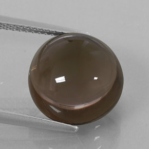 Quartz fumé marron naturelle transparent, 8,96 ct, transparent / translucide