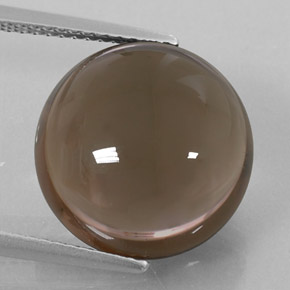 Quartz fumé marron naturelle transparent, 11,27 ct, transparent / translucide