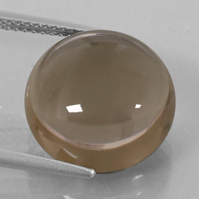 Quartz fumé marron naturelle transparent, 11,52 ct, transparent / translucide