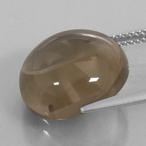 Quartz fumé marron naturelle transparent, 11,52 ct, transparent / translucide