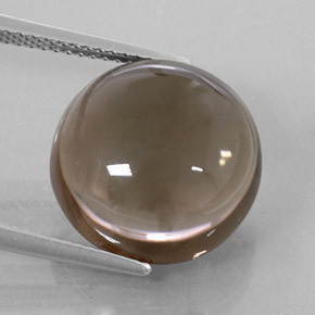 Quartz fumé marron naturelle transparent, 11,28 ct, transparent / translucide