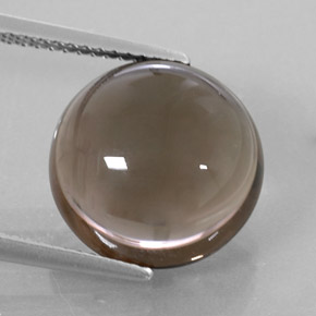 Quartz fumé marron naturelle transparent, 7,99 ct, transparent / translucide