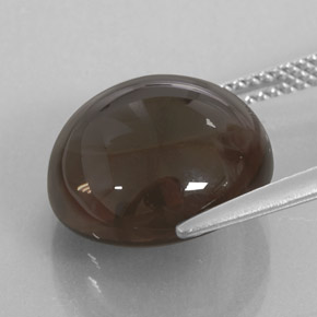 Quartz fumé marron naturelle transparent, 9,00 ct, transparent / translucide
