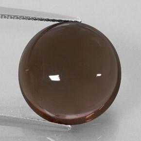 Quartz fumé marron naturelle transparent, 10,01 ct, transparent / translucide