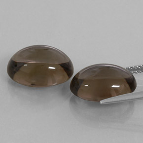 Achetez naturel ct marron quartz fumé gems, coupe ovale, en provenance brésil chez gemselect. en stock, livraison internationale!
