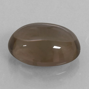 Quartz fumé marron naturelle coupe ovale, 5,88 ct, transparent