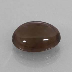 Quartz fumé marron naturelle coupe ovale, 3,06 ct, transparent