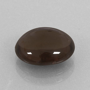 Quartz fumé marron naturelle coupe ovale, 2,88 ct, transparent
