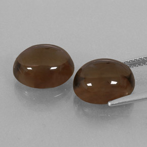 Achetez naturel ct marron quartz fumé gems, coupe ovale, en provenance brésil chez gemselect. en stock, livraison internationale!
