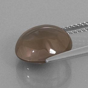 Quartz fumé Brun fumé naturelle Coupe roude, 4.54 ct, Transparent