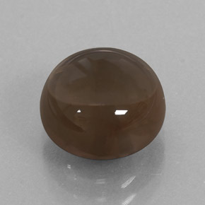 Quartz fumé marron naturelle coupe roude, 4,99 ct, transparent