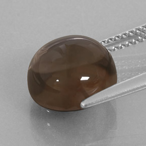 Quartz fumé marron naturelle coupe roude, 4,99 ct, transparent