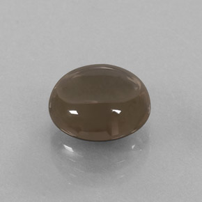 Quartz fumé marron naturelle coupe roude, 3,48 ct, transparent