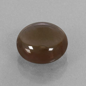 Quartz fumé marron naturelle coupe roude, 2,76 ct, transparent