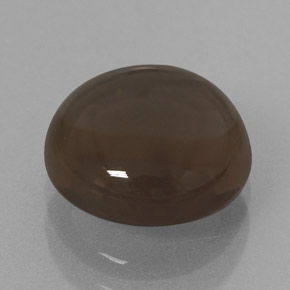 Quartz fumé marron naturelle coupe roude, 2,66 ct, transparent