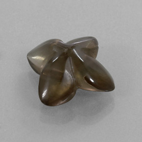 Quartz fumé marron naturelle transparent, 6,59 ct, transparent / translucide